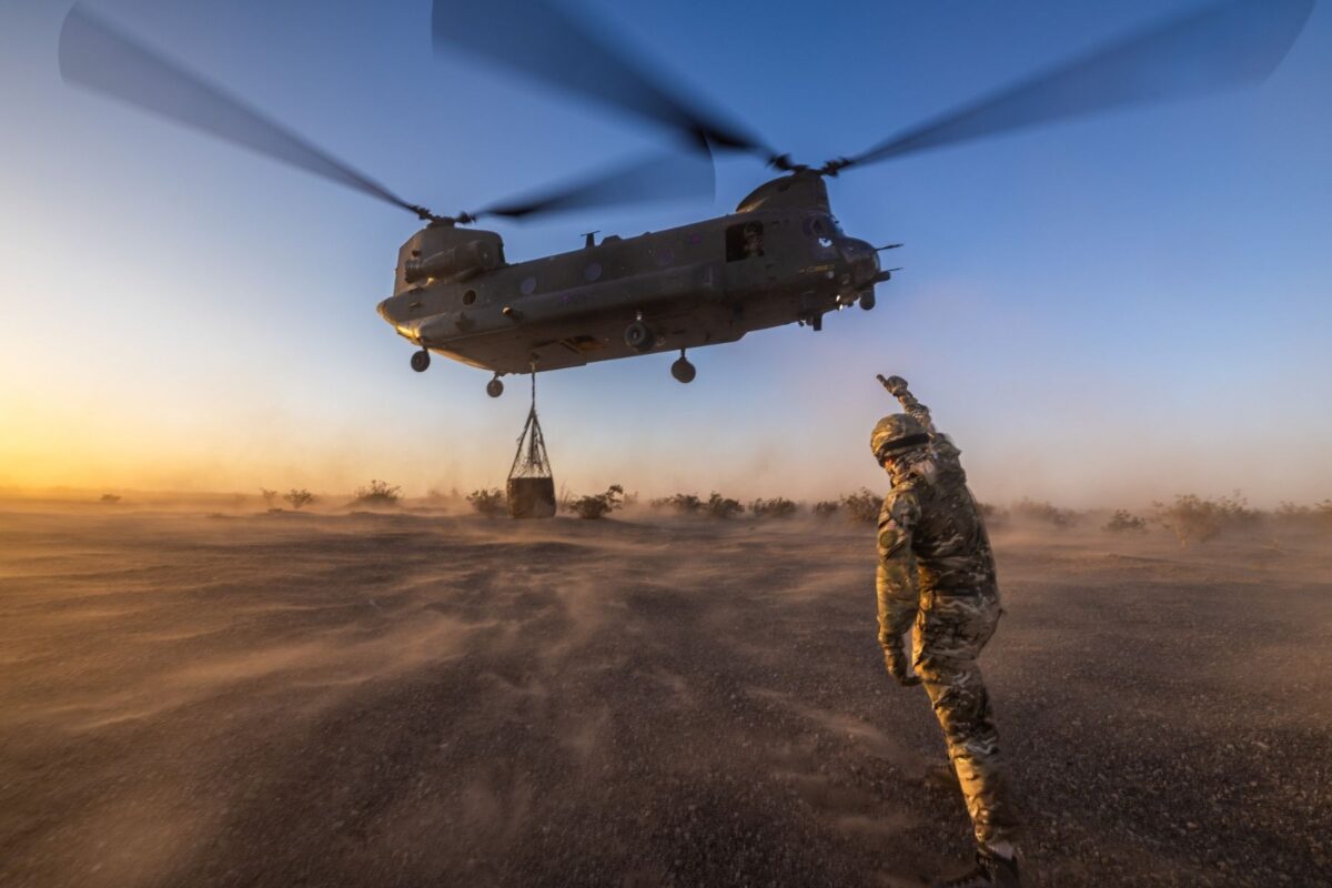Leaving the military what education options blog image - soldier signalling military aircraft